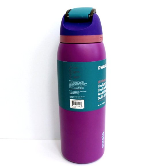 Owala FreeSip Voodoo Purple Stainless Steel Water Bottle 40 oz - Picture 3 of 5